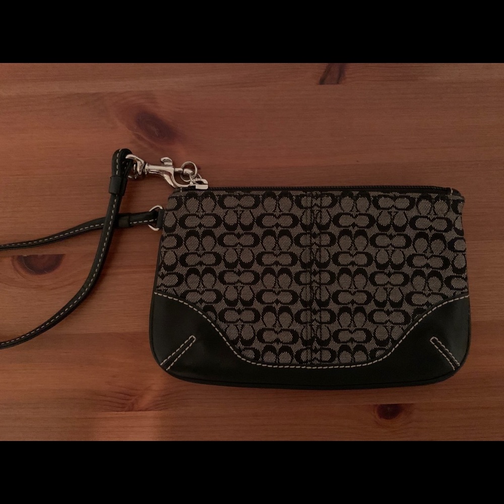 Black Coach wristlet